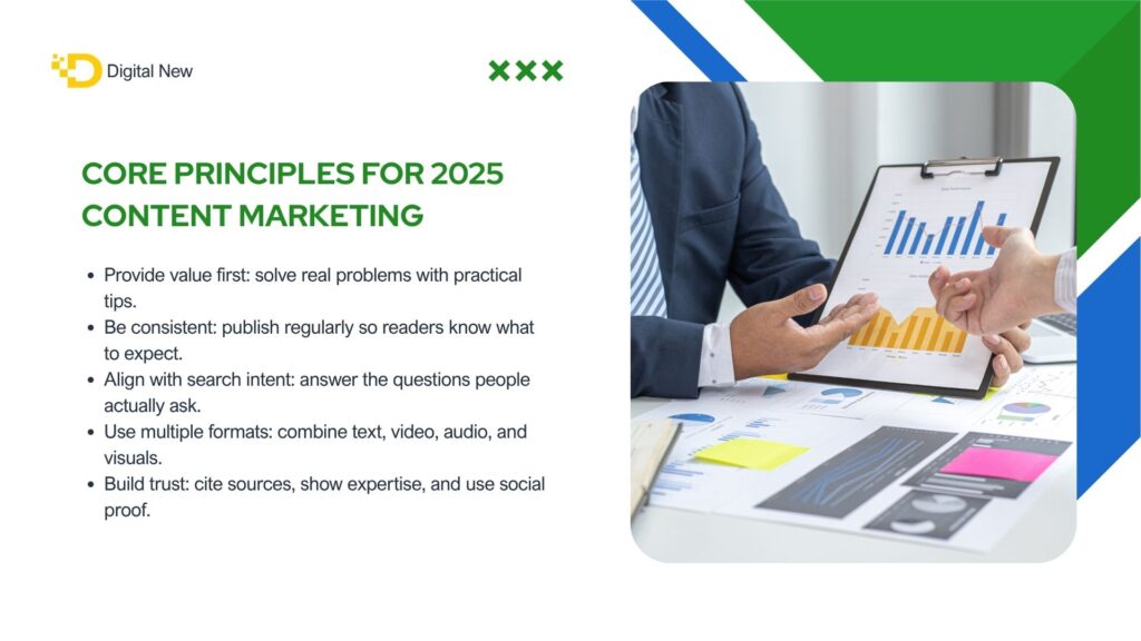 Core Principles for 2025 Content Marketing